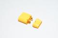 Amass XT90H-M3 yellow 2pin male power connector with housing, 500VDC, 40/90A *new*