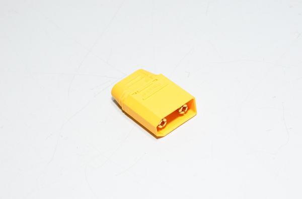 Amass XT90H-M3 yellow 2pin male power connector with housing, 500VDC, 40/90A *new*
