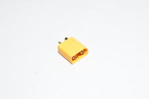 XT60-M keltainen 2pin uros virtaliitin kuorella, 500VDC, 30/60A *uusi*