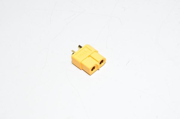 XT60-F keltainen 2pin naaras virtaliitin, 500VDC, 30/60A *uusi*