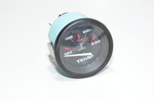 Teleflex 57904 boat motor coolant water temperature gauge 12VDC *scratches on the glass*