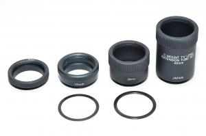 5mm 10mm 20mm 40mm 1,0mm 0,5mm lens tube extension set black metal C-mount and CS-mount