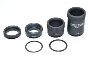 5mm 10mm 20mm 40mm 1,0mm 0,5mm linssin jatkoputki setti musta metalli C-kiinnitys ja CS-kiinnitys
