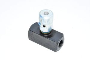 Parker 9N400S Colorflow in-line general purpose needle valve, max 5000psi 345bar, 1/4" *new*