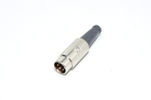 Deltron 610-0510 metallinen 5pin 240° uros DIN liitin 2A 34VAC/VDC