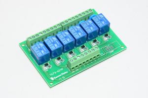 Sanwo TK73-624P 6-kanavainen rele liitäntämoduuli 24VDC DIN kisko kiinnitys 250VAC 10A