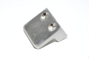 Q-Railing MOD 2100 10.2100.000.19 glass holder clamp for 6-10mm glass, zamak with stainless steell like finish, screw side half