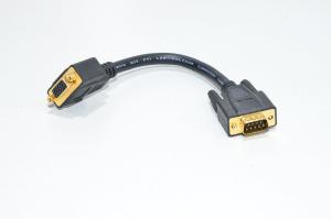 VGA adapterikaapeli DE-15F - DE-9M liittimet 220mm