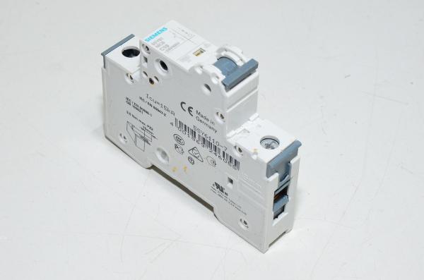 10A 1-phase C-type automatic fuse / circuit breaker Siemens 5SY61 C10 230VAC / 400VAC, gray lever