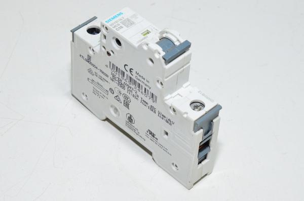 16A 1-vaihe C-tyypin automaattisulake / johdonsuojakatkaisija Siemens 5SY6116-7 C16 230VAC / 400VAC, harmaa vipu