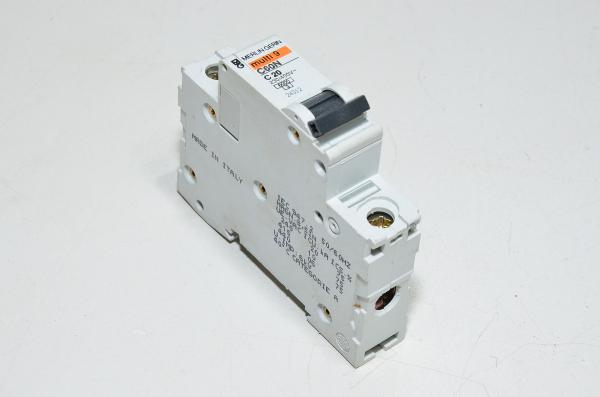 20A 1-phase C-type automatic fuse / circuit breaker Merlin Gerin multi9 C60N C20 230VAC / 400VAC