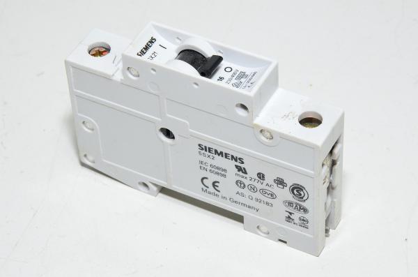 16A 1-vaihe C-tyypin automaattisulake / johdonsuojakatkaisija Siemens 5SX21 C16 230VAC / 400VAC