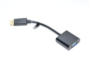 Deltaco DP-VGA7 DisplayPort – VGA-sovitin, Full HD 60Hz, musta, 0,2m
