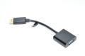 Deltaco DP-VGA7 DisplayPort – VGA-sovitin, Full HD 60Hz, musta, 0,2m