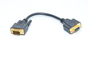 VGA jatkokaapeli DE-15F - DE-15M liittimet 225mm