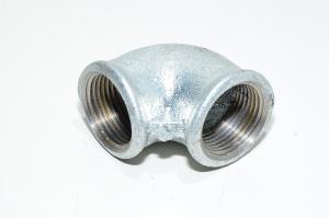 Pipe fitting cast iron 90° elbow with 1" female thread - 1" female thread *new*