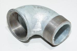 Pipe fitting cast iron 90° elbow with 1 1/4" female thread - 1 1/4"  male thread *new*