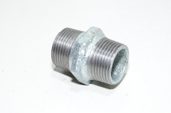 Pipe fitting cast iron straight extension with 1" male thread - 1" male thread