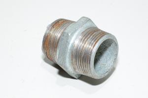 Pipe fitting cast iron straight with 1 1/4" male thread - 1 1/4" male thread