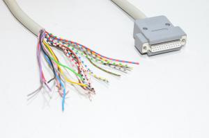 25pin cable DB-25F 25pin female connector, unterminated wires