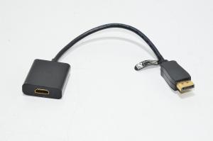 Deltaco DisplayPort - HDMI adapteri, musta, 0,2m