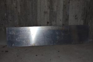 2490x570x40x3,6mm bent aluminium sheet
