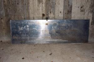 1800x570x40x3,6mm bent aluminium sheet