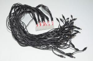 48x (8x6) harness of 80cm power cables with 5,5x11,5x2,1mm DC barrel plug