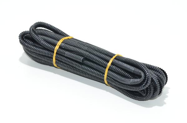 10/7mm halkaistu aaltoputki PP, musta, 6m *uusi*