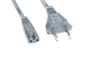 Power cable,CEE 7/16 Male, C7 Female, black 1,7m