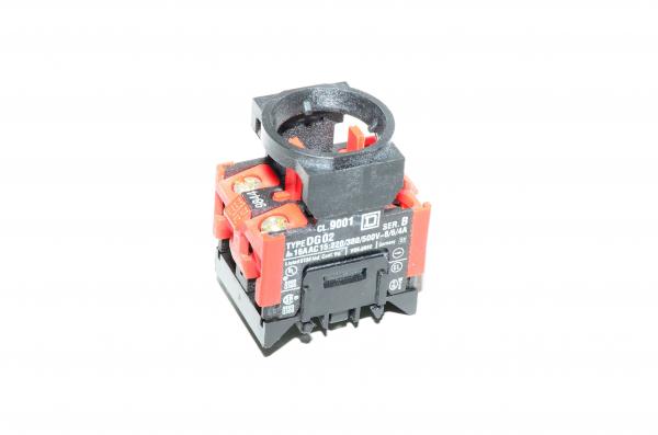 Telemecanique Square D type D class 9001 contact block assembly 9001-DG02, 2x NC contacts (normally closed)